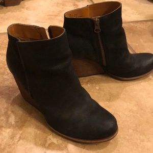 Kork Ease Black Wedge Bootie
